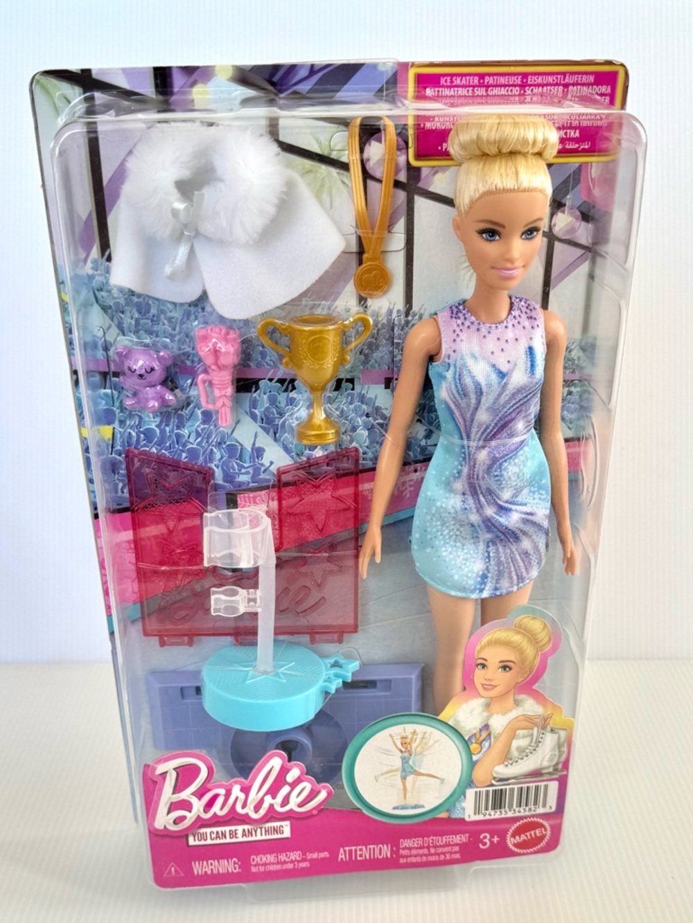 🩷NIB. Barbie You Can Be Anything Ice Skater doll